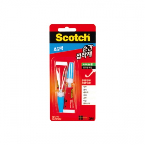 스카치 순간접착제(AD122-2초강력/2gX2입/3M)  