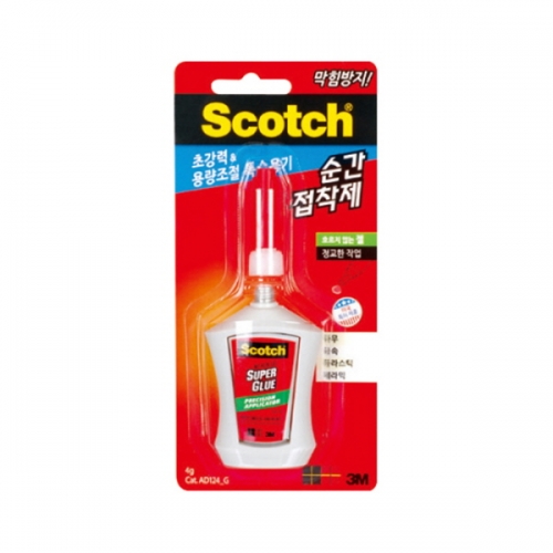 스카치 순간 접착제(AD124-G/젤/4g/3M)  