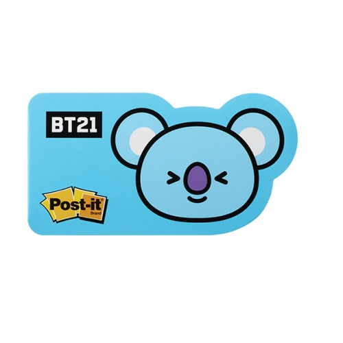 BT21 654 코야 포스트잇 강한점착용 모양노트(75X63mm 30매 3M)  