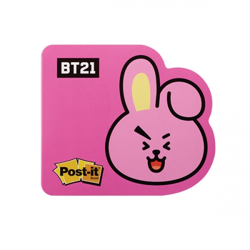 BT21 654 쿠키 포스트잇 강한점착용 모양노트(75X63mm 30매 3M)  