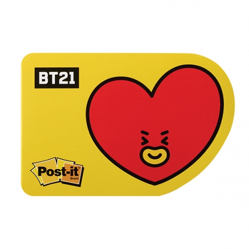 BT21 654 타타 포스트잇 강한점착용 모양노트(75X63mm 30매 3M)  
